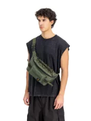 Сумка Alpha Industries - Combat Waist Bag Dark olive - Зображення 3
