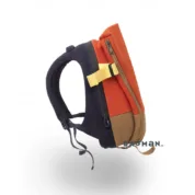 cote&ciel - Isar Twin Touch Contrast Cargo Canvas Orange and Deep Atlantic Blue - Зображення 5