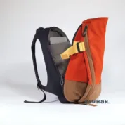 cote&ciel - Isar Twin Touch Contrast Cargo Canvas Orange and Deep Atlantic Blue - Зображення 2