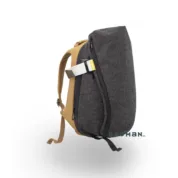 cote&ciel - Isar Twin Touch Leather and Grid Juniper Green and Caramel