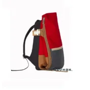 cote&ciel - Isar Multi Touch Cargo Canvas and Denim Ruby Red and Indigo