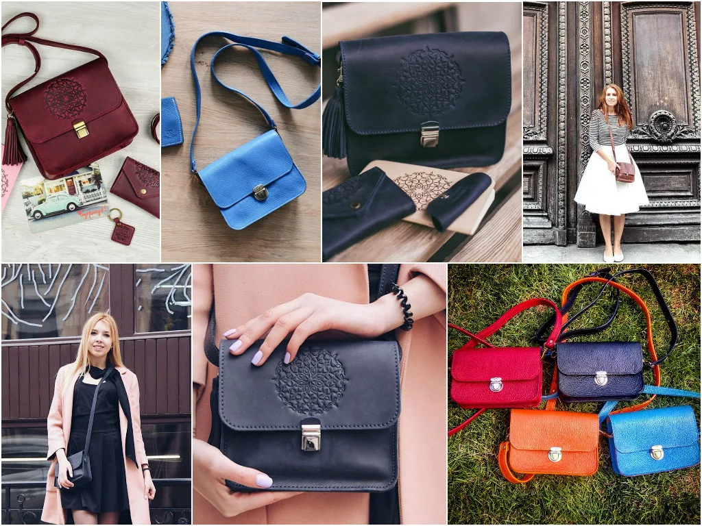 Crossbody leather bags