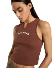 Топ Dickies V-Neck Brown - Зображення 2