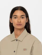 Куртка Dickies - Oakport cropped Coach jacket Khaki - Зображення 4