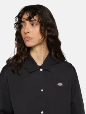 Куртка жін. Dickies – Oakport cropped Coach jacket Black - Зображення 4