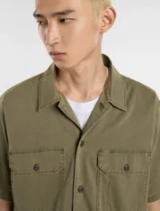 Сорочка Dickies - Unionville lightweight Short sleeve Work Shirt Military green - Зображення 8