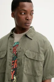 Сорочка Dickies - Unionville lightweight Short sleeve Work Shirt Military green - Зображення 2