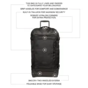 Валіза Eastpak - Tranverz L 121L Cnnct Coat Black - Зображення 5