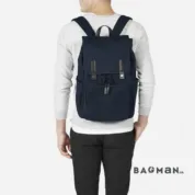 Everlane - The Modern Snap Backpack Navy + Black Leather - Зображення 4