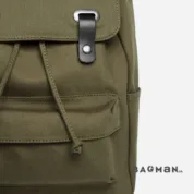 Everlane - The Twill Snap Backpack Olive + Black Leather - Зображення 2
