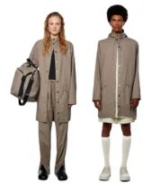 Куртка Rains - Long Jacket Taupe - Зображення 2