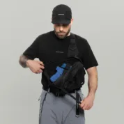 Сумка RIOTDIVISION - 3CH0 2 Pockets Waist Bag Gen.1 BLACK - Зображення 4