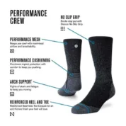 Шкарпетки Stance - RUN CREW WHITE - Зображення 5